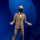 A suit worn by Sammy Davis Jr. in Porgy and Bess is on display at the Academy Museum in Los Angeles.